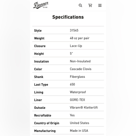 Danner Women’s Mountain Light Cascade Clovis GORE-TEX Hiking Boots Size 8 - Picture 11 of 14